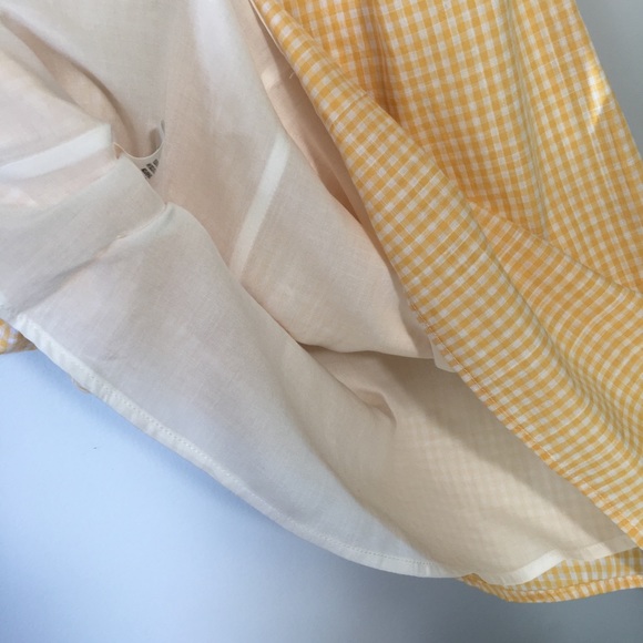 Wild Honey Yellow Gingham Off the Shoulder Dress - Picture 6 of 8